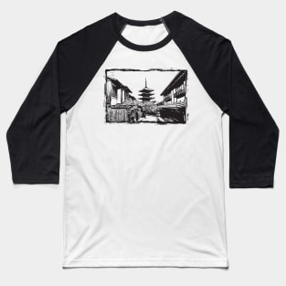 Yasaka Pagoda 2 Baseball T-Shirt